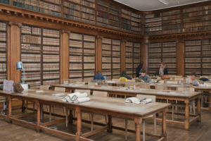 Salle de lecture de la Bibliothèque universitaire historique de médecine de Montpellier